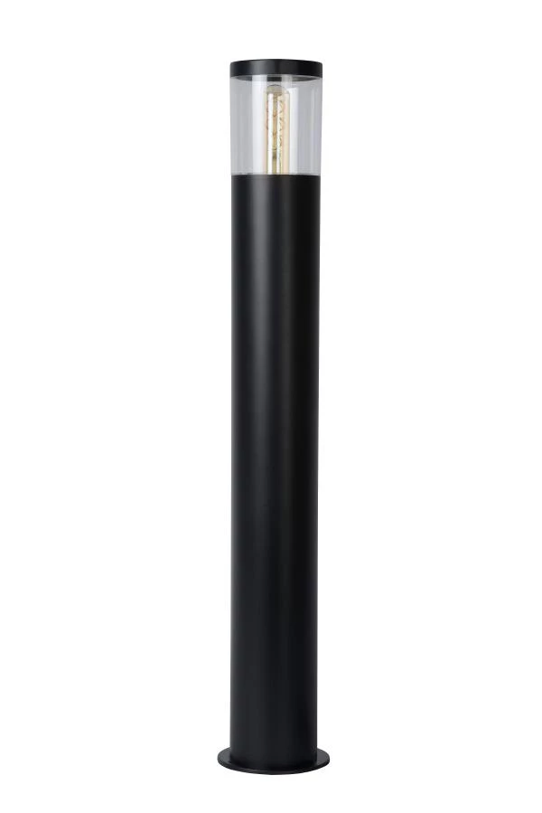 Lucide FEDOR - Bollard light - 1xE27 - IP44 - Black - off